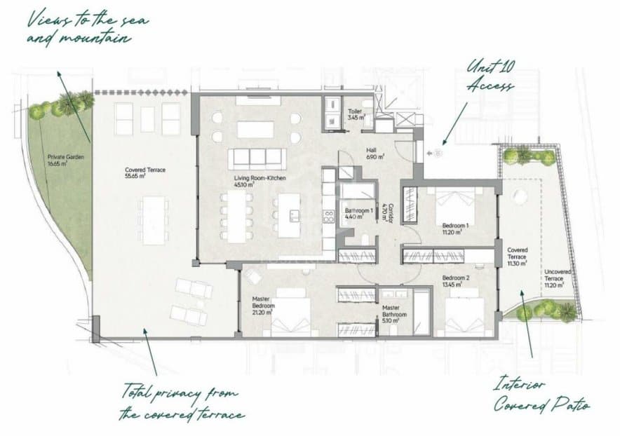 Apartment in Marbella, Malaga, Spain 3 bedrooms, 246 sq.m. No. 111070