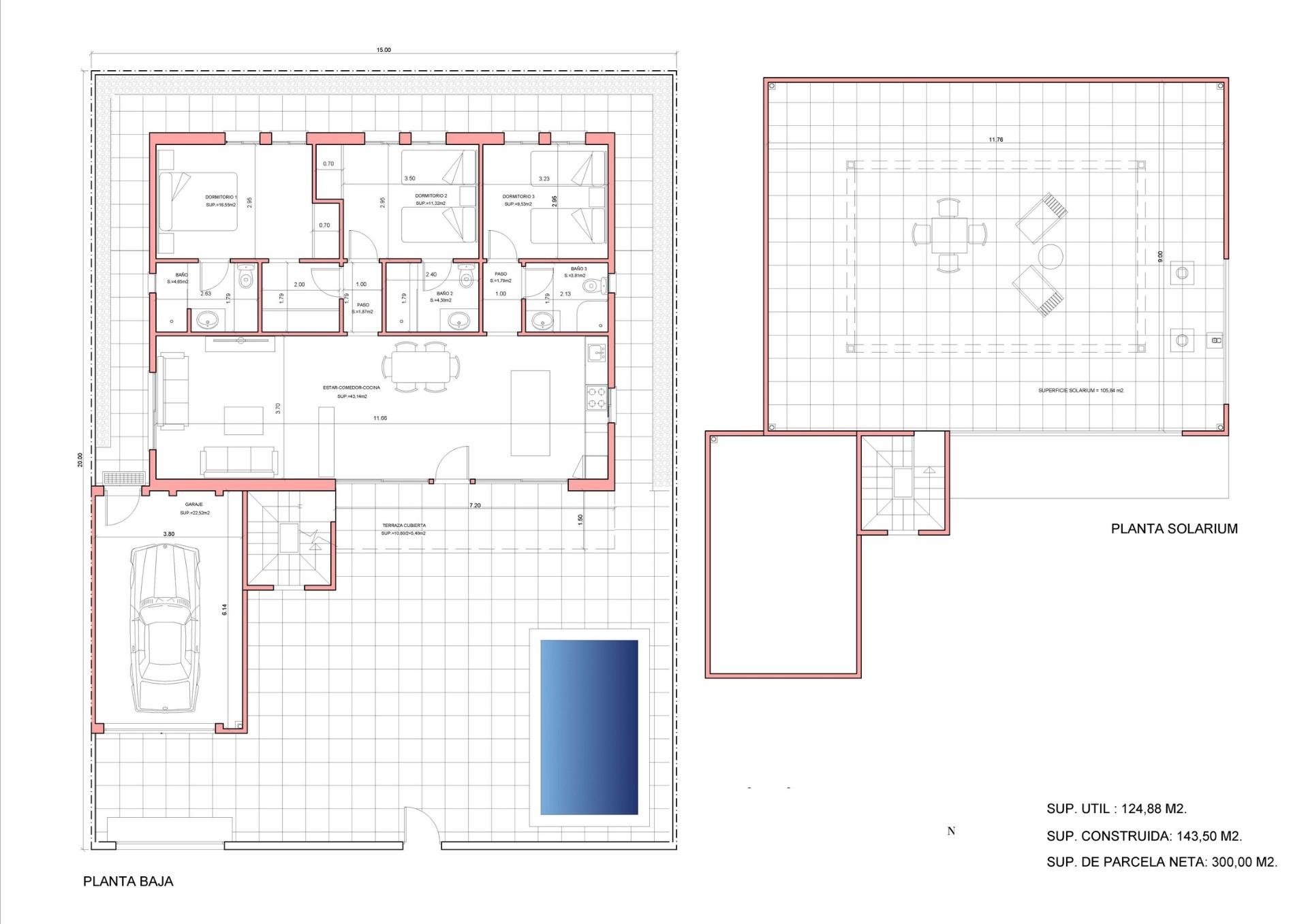 Villa in Fuente Alamo, Murcia, Spanien 3 Schlafzimmer, 143 m2 Nr. 112662
