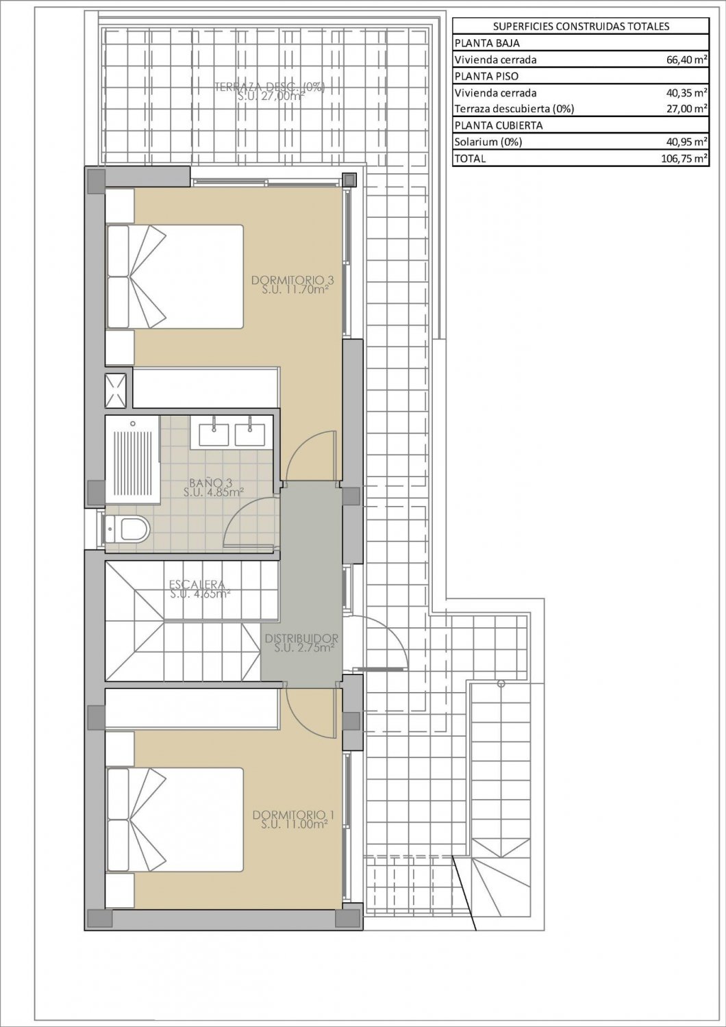 Villa Los Montesinos, Alicante, Spānijā 3 istabas, 90 m2 Nr. 111373