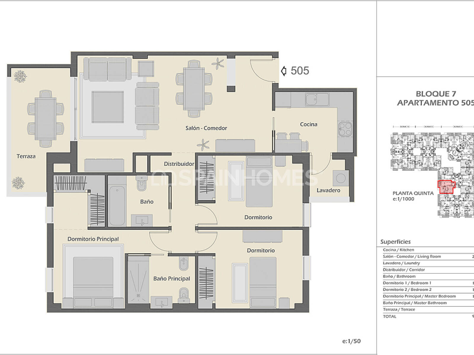 Penthauss Marbella, Malaga, Spānijā 2 istabas, 101 m2 Nr. 89071