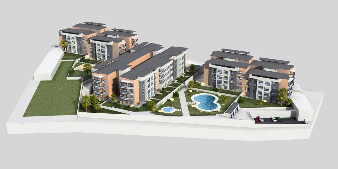 Lägenhet i Villajoyosa, Alicante, Spanien 2 sovrum, 63 kvm. Nr. 84275
