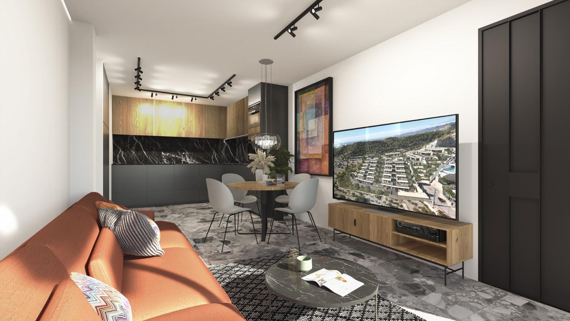 Lägenhet i Finestrat, Alicante, Spanien 2 sovrum, 72 kvm. Nr. 103416