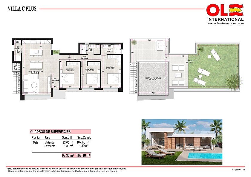 Villa in Condado de Alhama Golf Resort, Murcia, Spain 3 bedrooms, 109 sq.m. No. 103315