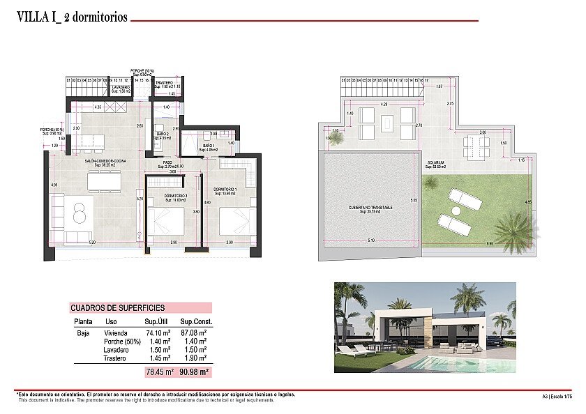 Villa in Condado de Alhama Golf Resort, Murcia, Spain 3 bedrooms, 109 sq.m. No. 103315