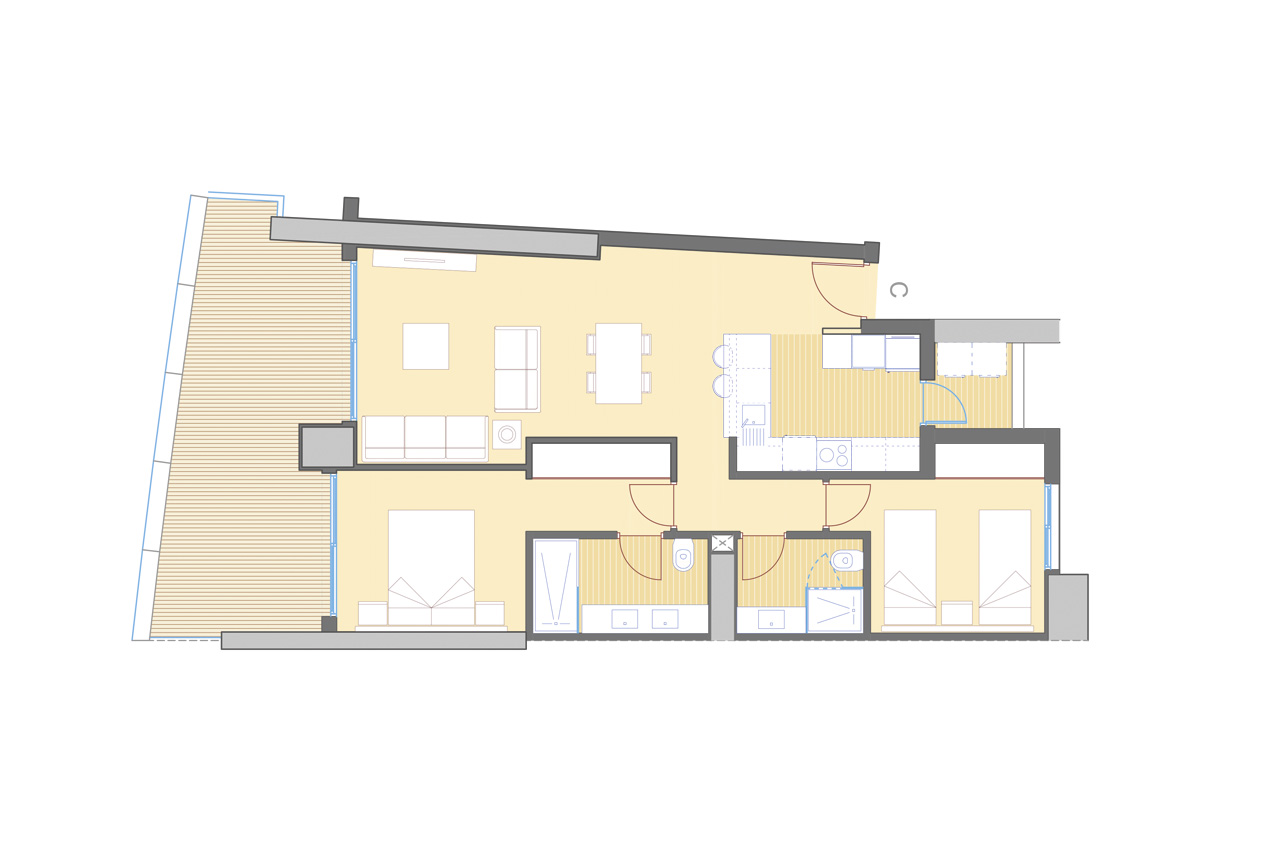 Huoneisto Benidorm, Alicante, Espanja 2 makuuhuonetta, 70 m2 No. 101642