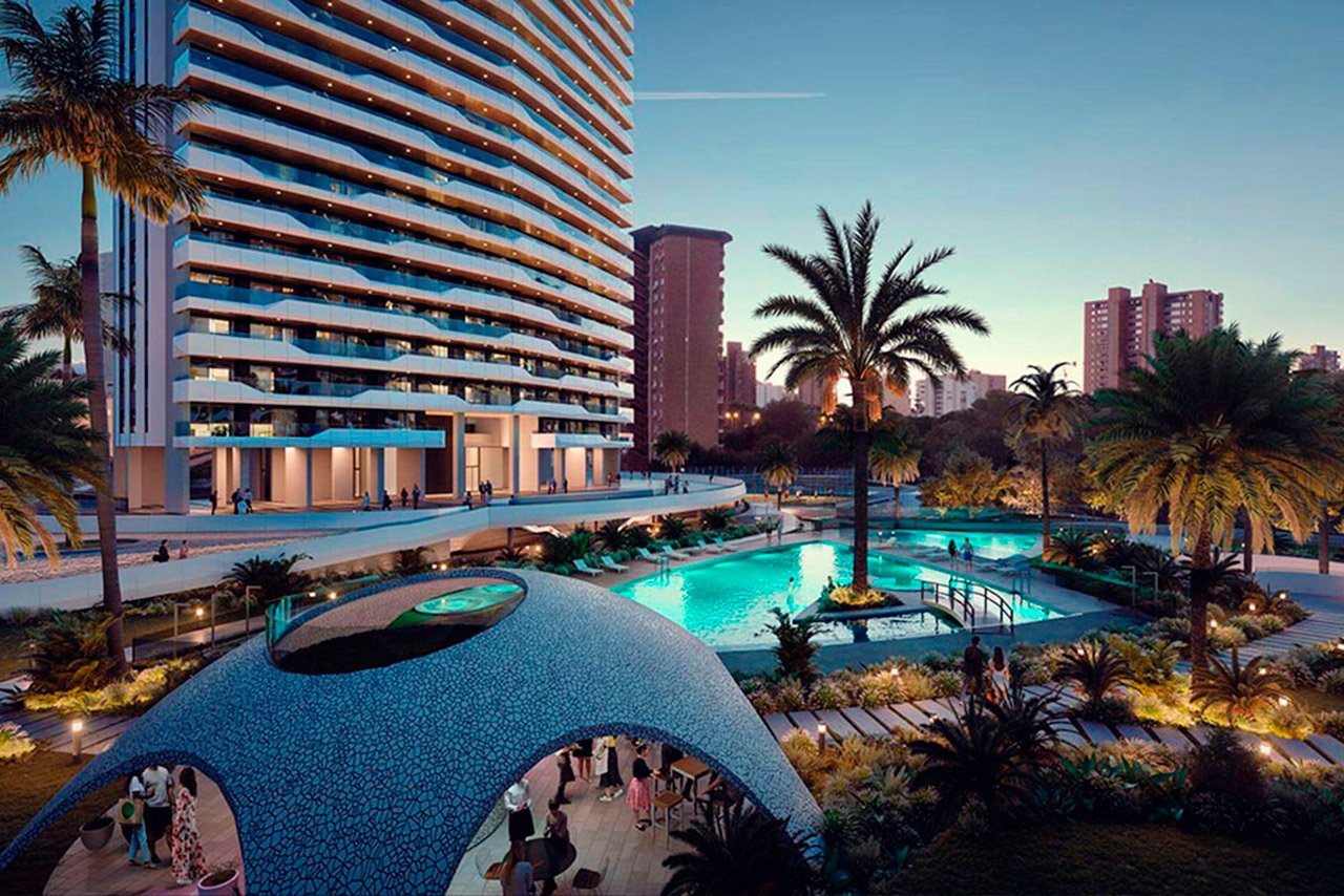 Huoneisto Benidorm, Alicante, Espanja 2 makuuhuonetta, 70 m2 No. 101642