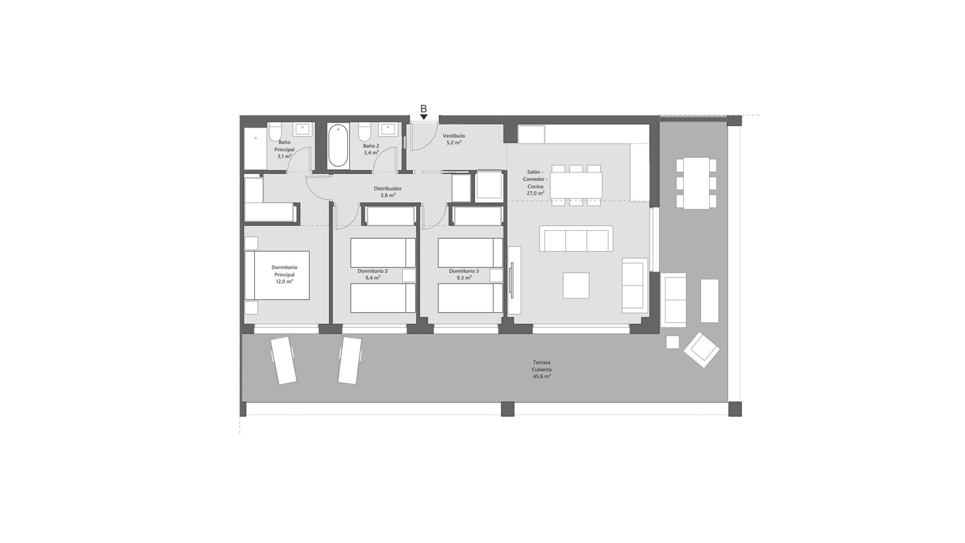 Dzīvoklis Symphony Suites II, Cancelada, Malaga, Spānijā 3 istabas, 73 m2 Nr. 93753