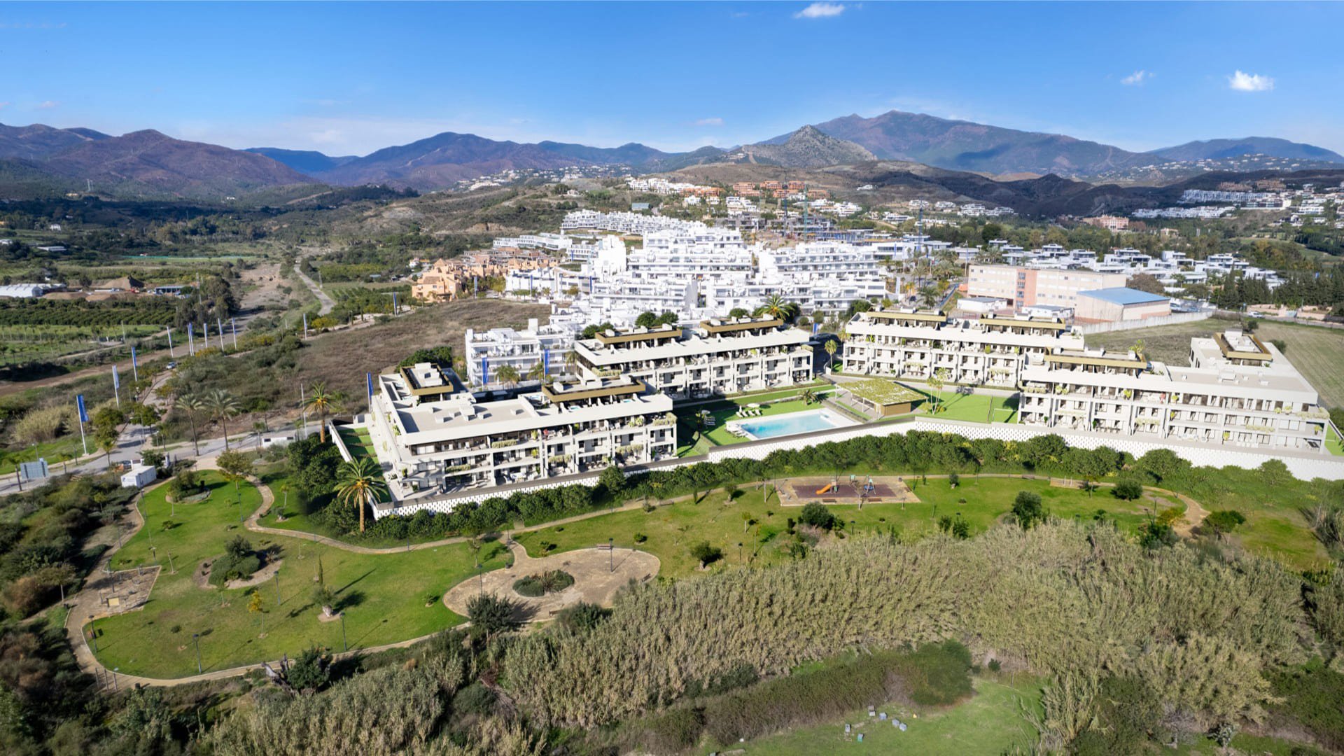 Dvīņu māja Symphony Suites II, Cancelada, Malaga, Spānijā 3 istabas, 93 m2 Nr. 93755