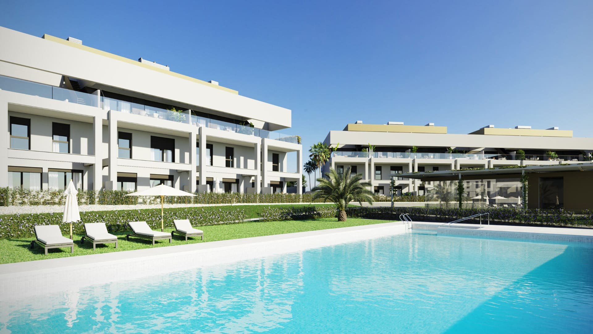 Dvīņu māja Symphony Suites II, Cancelada, Malaga, Spānijā 3 istabas, 93 m2 Nr. 93755