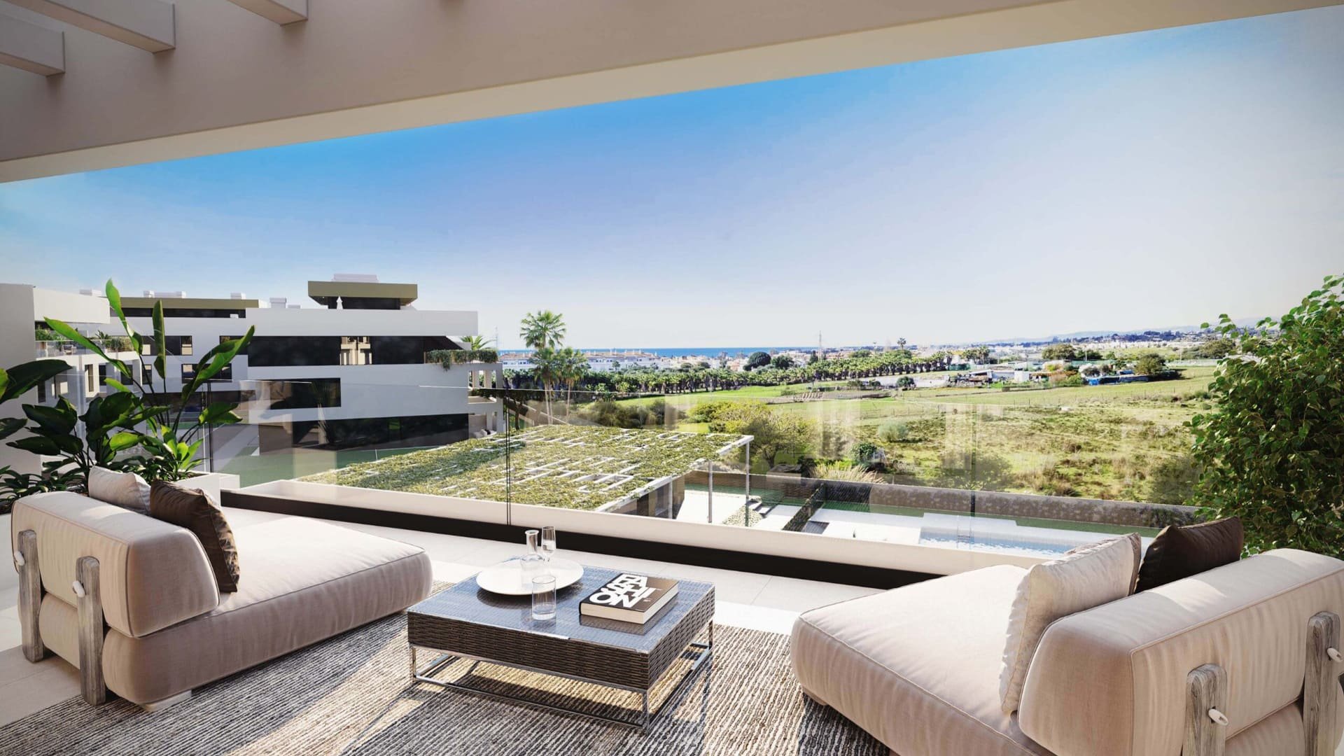 Dvīņu māja Symphony Suites II, Cancelada, Malaga, Spānijā 3 istabas, 93 m2 Nr. 93755