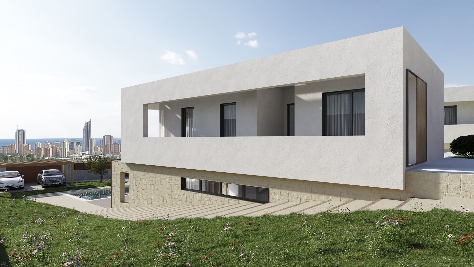 Talo Finestrat, Alicante, Espanja 3 makuuhuonetta, 198 m2 No. 95372