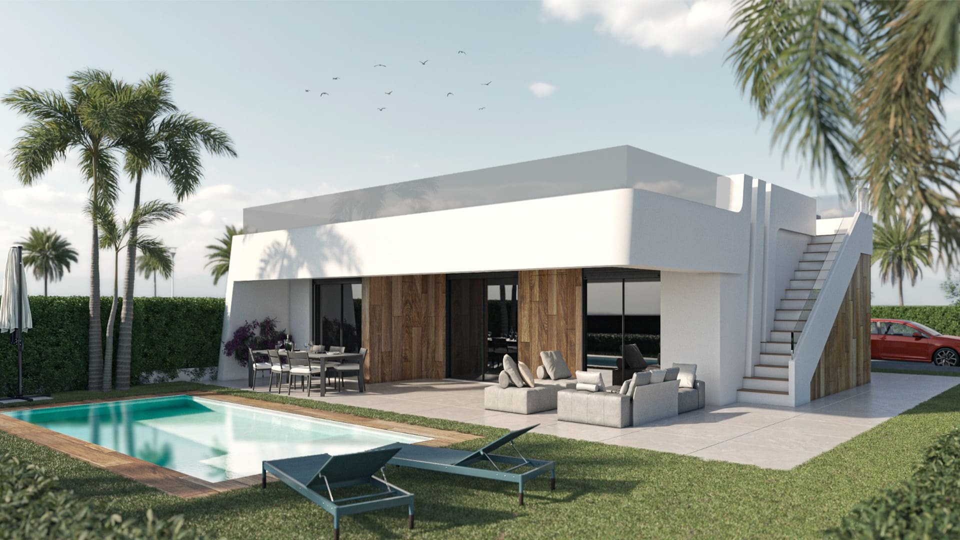 Villa i Alhama Nature Resort, Alhama de Murcia, Murcia, Spanien 4 sovrum, 138.14 kvm. Nr. 91216