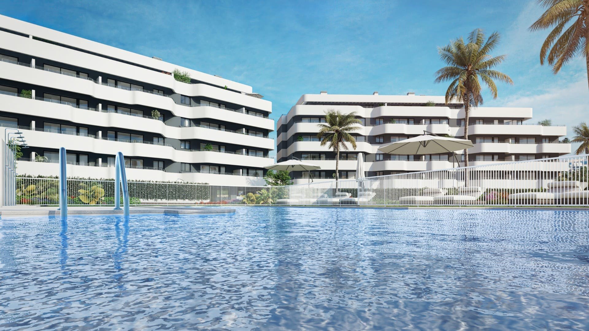Квартира в Habitat Alborán-Mistral, Торремолинос, Малага, Испания 1 спальня, 75м2 №93646