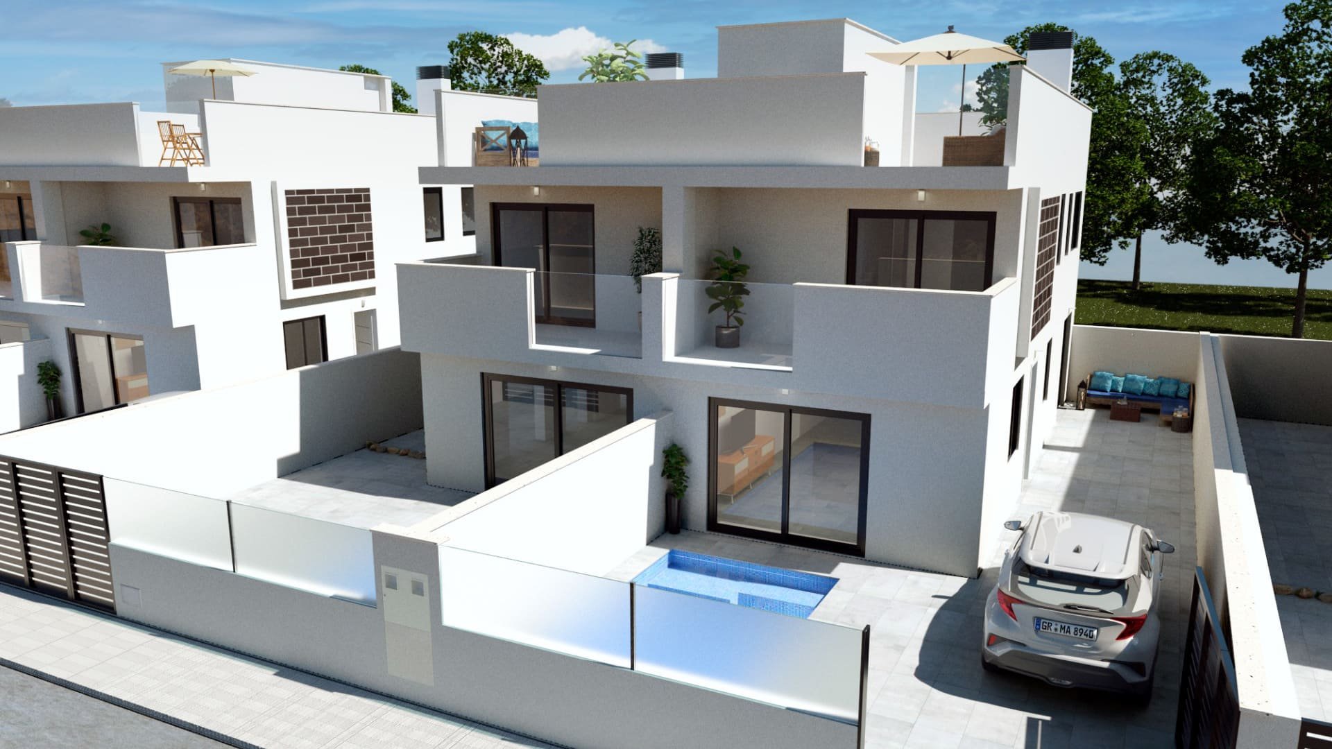 Villa in La Pinada Nature Resort, San Pedro del Pinatar, Murcia, Spanien 3 Schlafzimmer, 124.15 m2 Nr. 91312