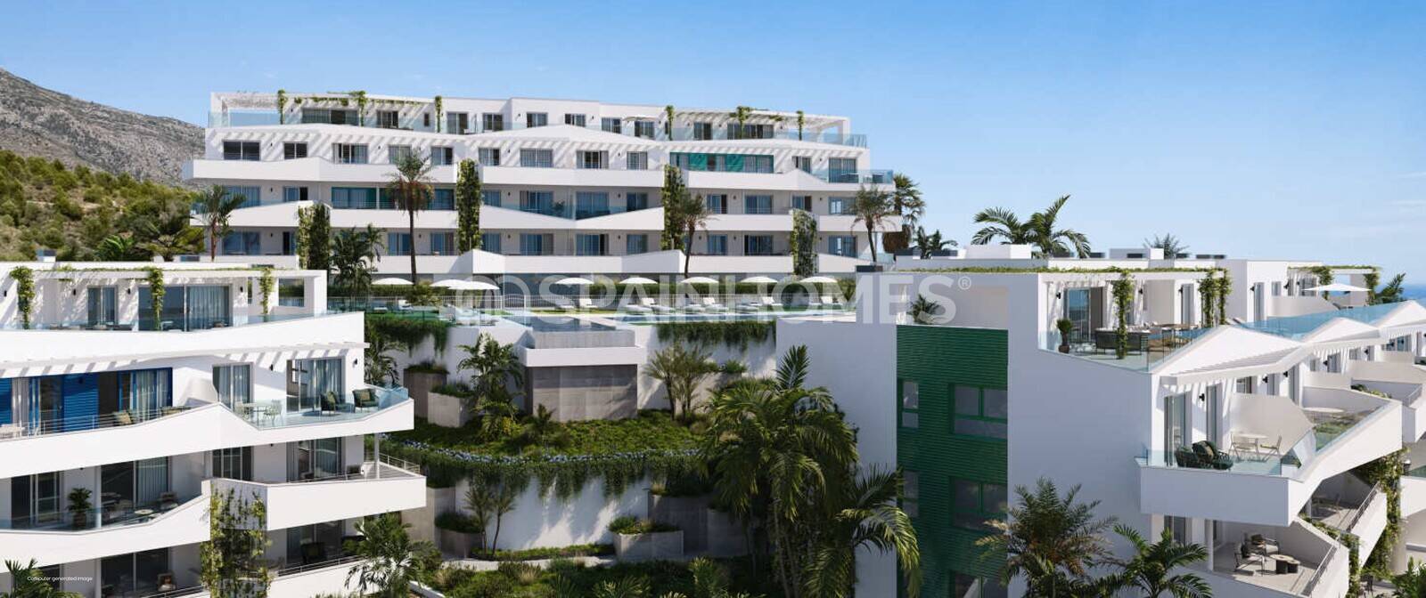 Penthäuser in Mijas, Malaga, Spanien 3 Schlafzimmer, 110 m2 Nr. 90513