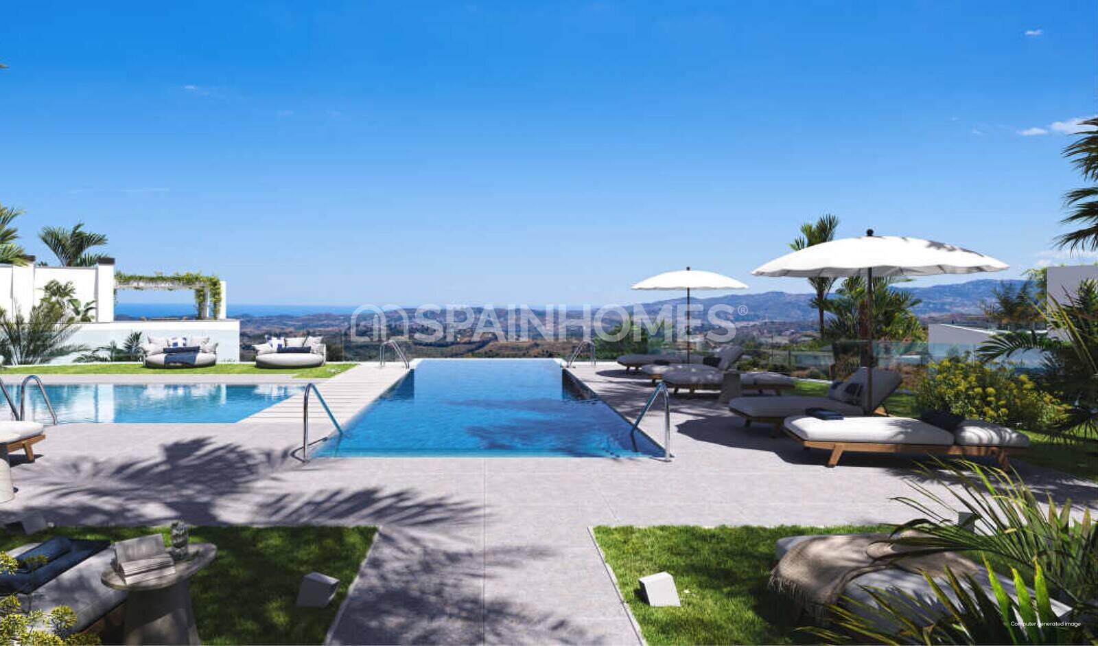 Penthäuser in Mijas, Malaga, Spanien 3 Schlafzimmer, 110 m2 Nr. 90513