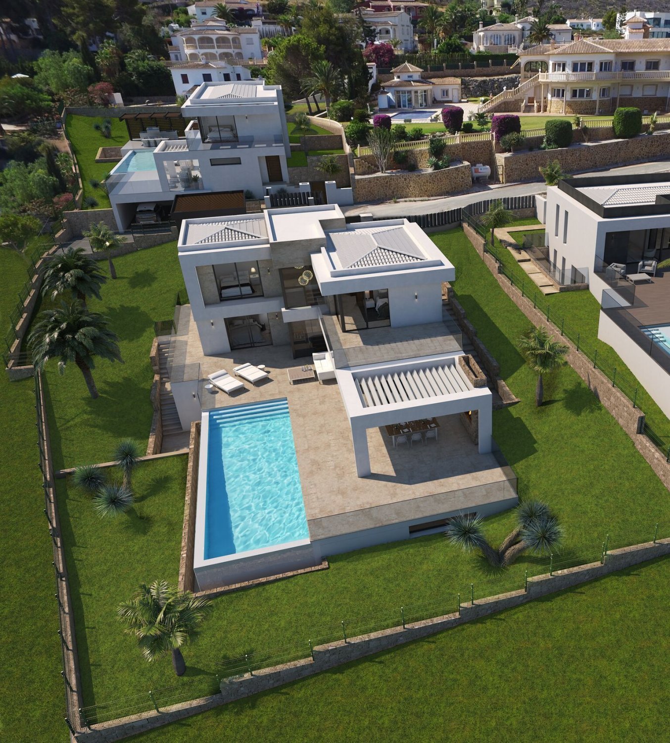 Villa i Javea, Alicante, Spanien 4 sovrum, 478 kvm. Nr. 95556
