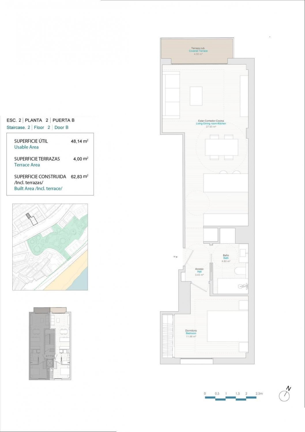 Lägenhet i Villajoyosa, Alicante, Spanien 1 sovrum, 48 kvm. Nr. 103301