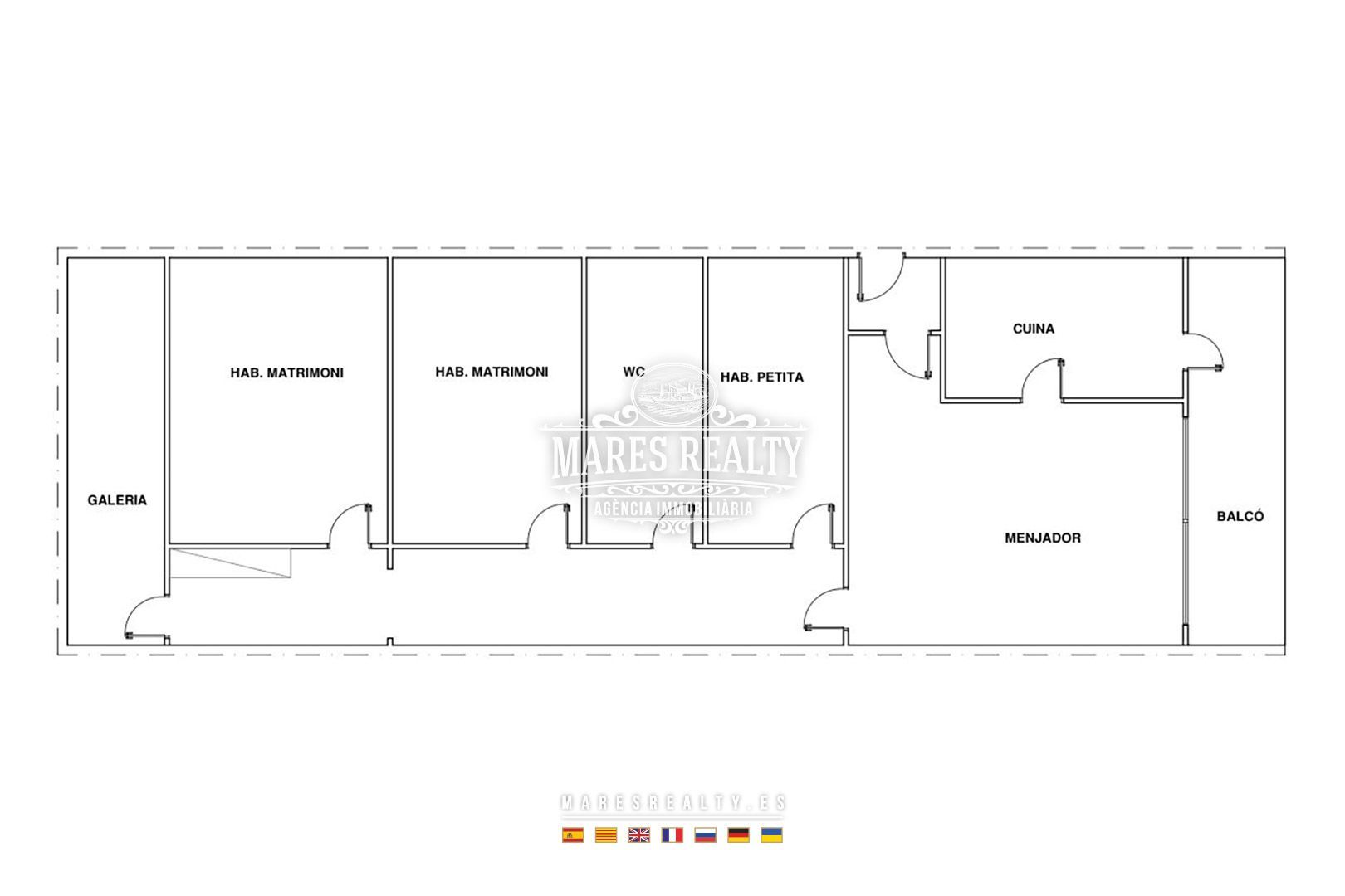 Wohnung in Mataro, Barcelona, Spanien 4 Schlafzimmer, 119 m2 Nr. 113241