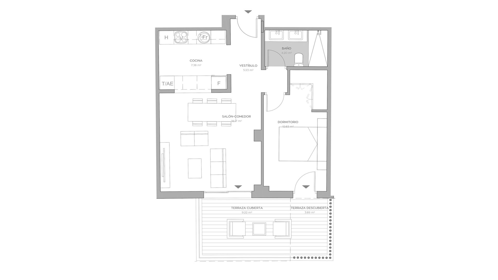 Dzīvoklis La Reserva de El Limonar, El Limonar, Malaga, Spānijā 1 istaba, 48 m2 Nr. 93669