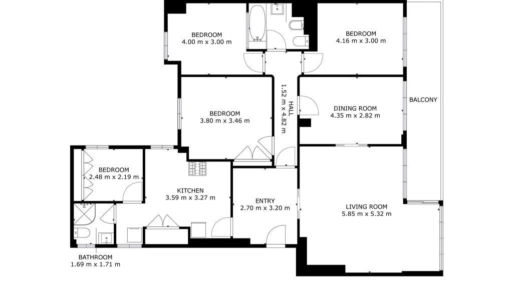 Apartamento en Sevilla, España 5 dormitorios, 154 m2 No. 98996