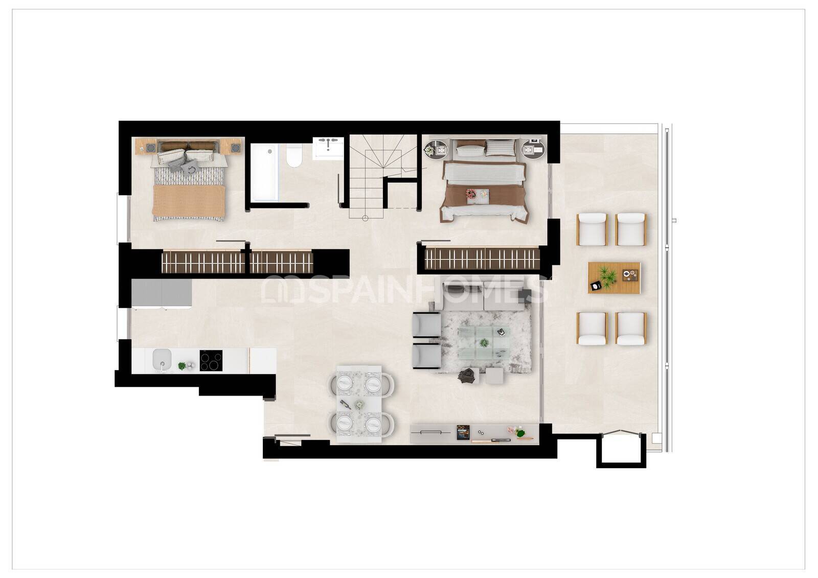 Dzīvoklis Mijas, Malaga, Spānijā 3 istabas, 102 m2 Nr. 59597