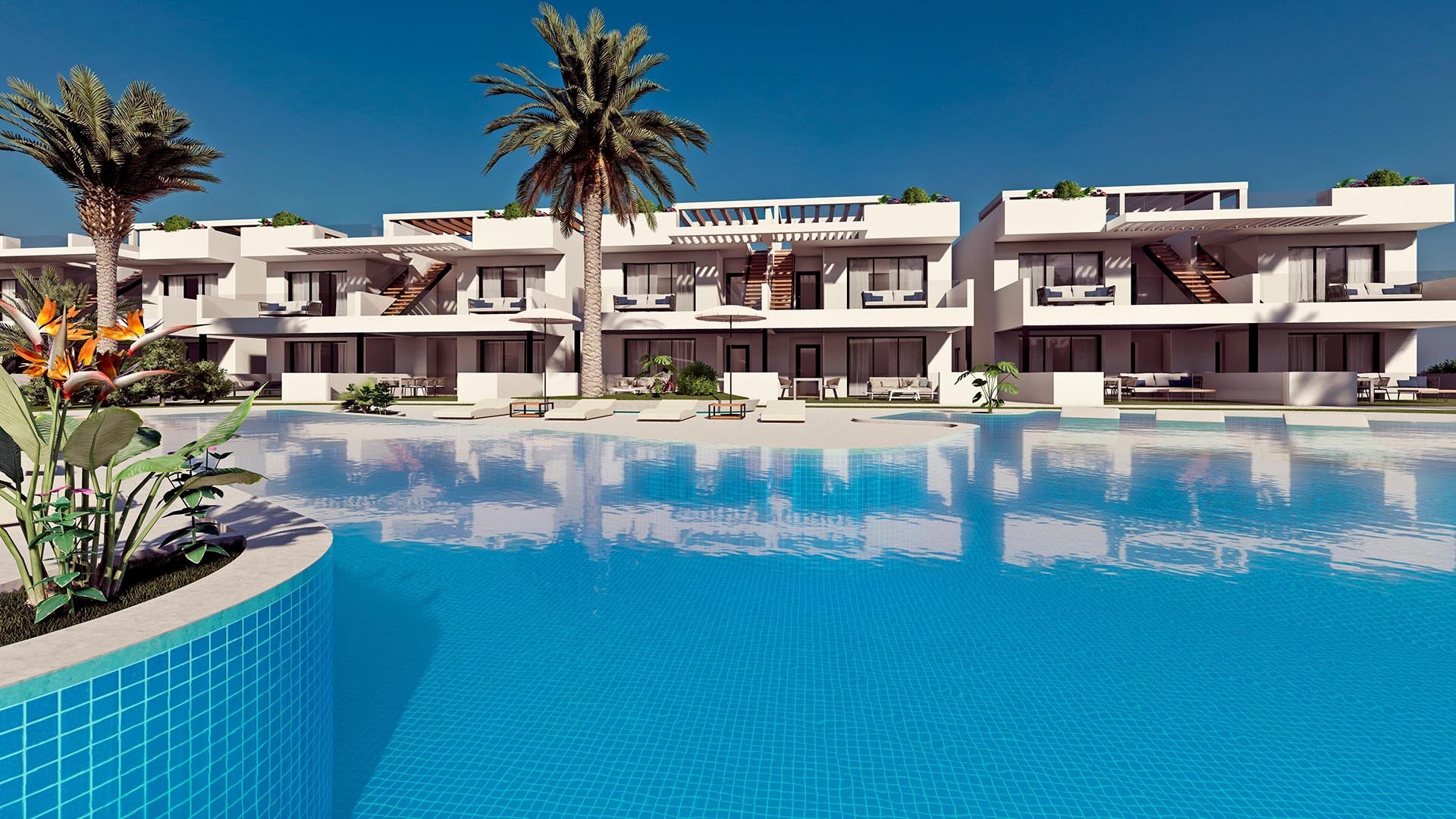 Bungalow en Leduc Golf Resort, Finestrat, Alicante, España 3 dormitorios, 158 m2 No. 90253