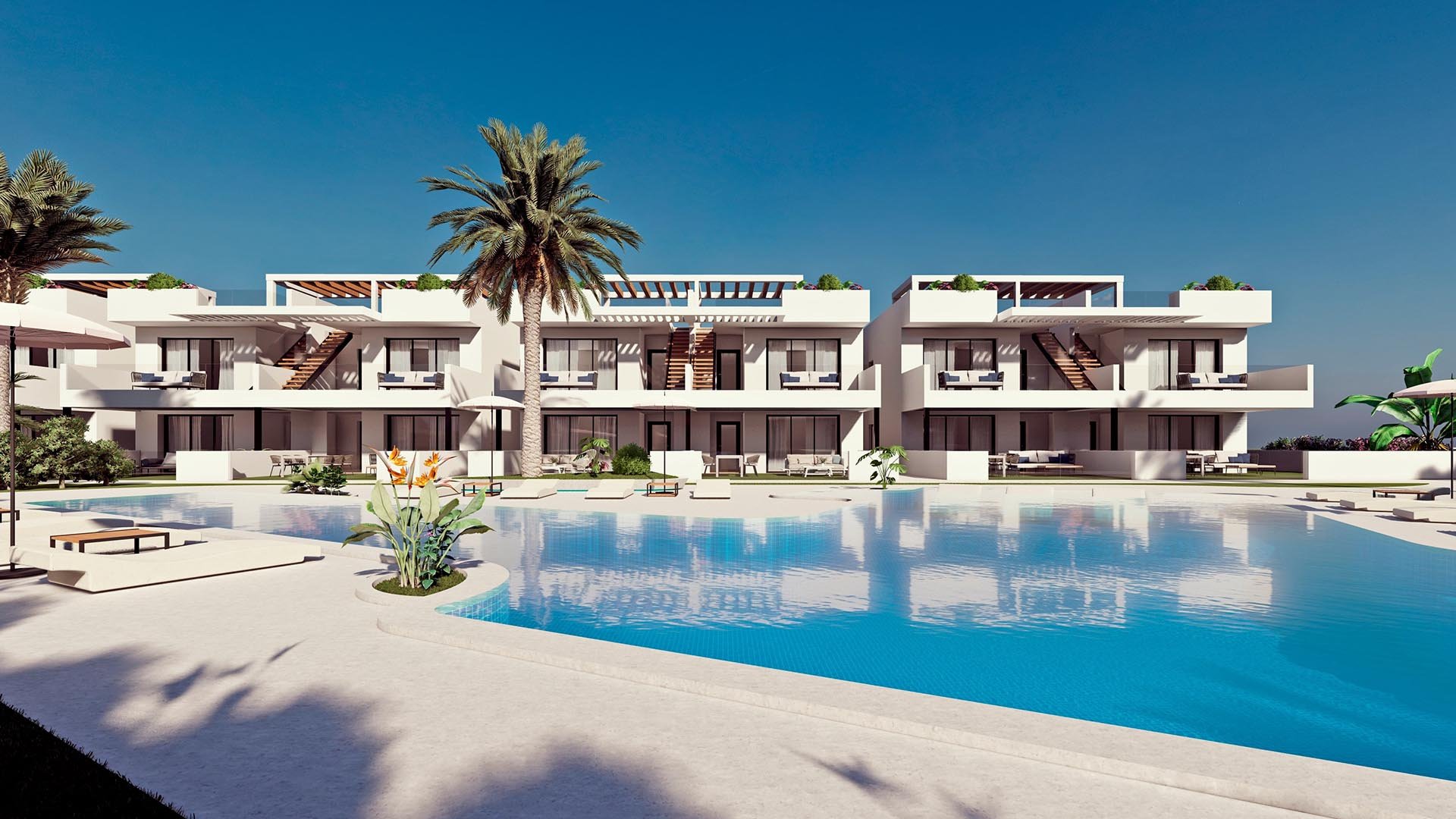 Bungalow en Leduc Golf Resort, Finestrat, Alicante, España 3 dormitorios, 158 m2 No. 90253