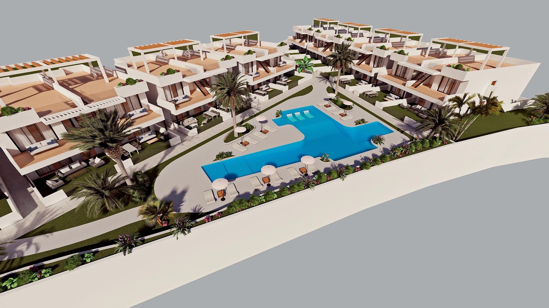 Bungalow en Leduc Golf Resort, Finestrat, Alicante, España 3 dormitorios, 158 m2 No. 90253