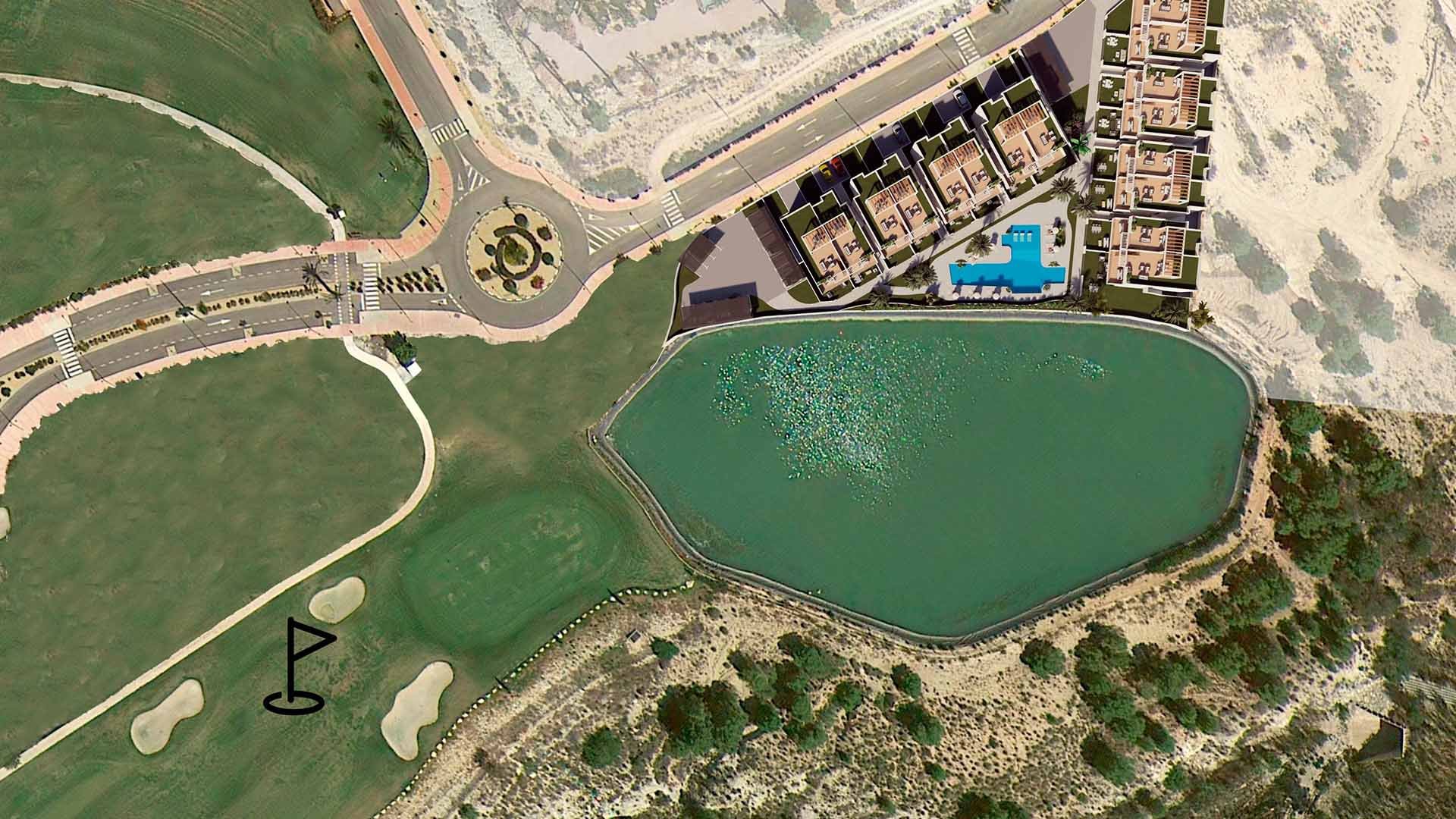 Bungalow en Leduc Golf Resort, Finestrat, Alicante, España 3 dormitorios, 158 m2 No. 90253