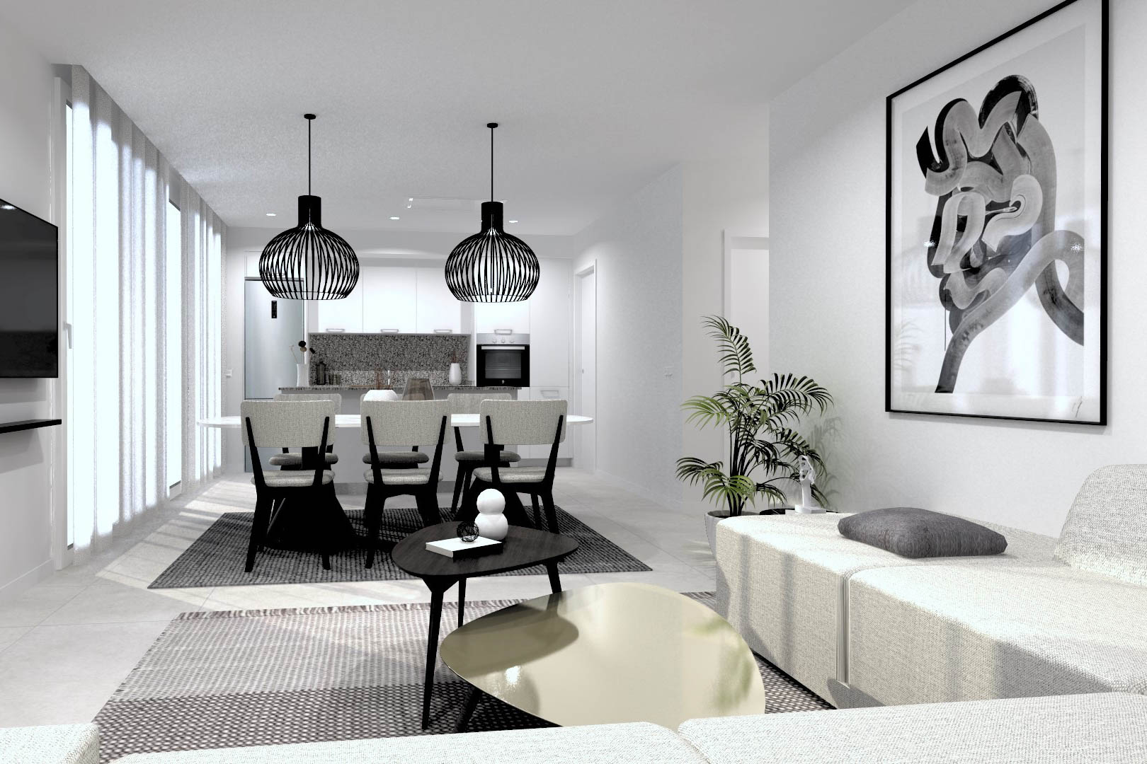 Huoneisto Denia, Alicante, Espanja 2 makuuhuonetta, 92 m2 No. 89136