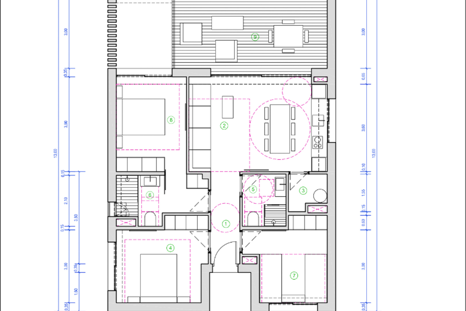 Huoneisto Denia, Alicante, Espanja 2 makuuhuonetta, 92 m2 No. 89136