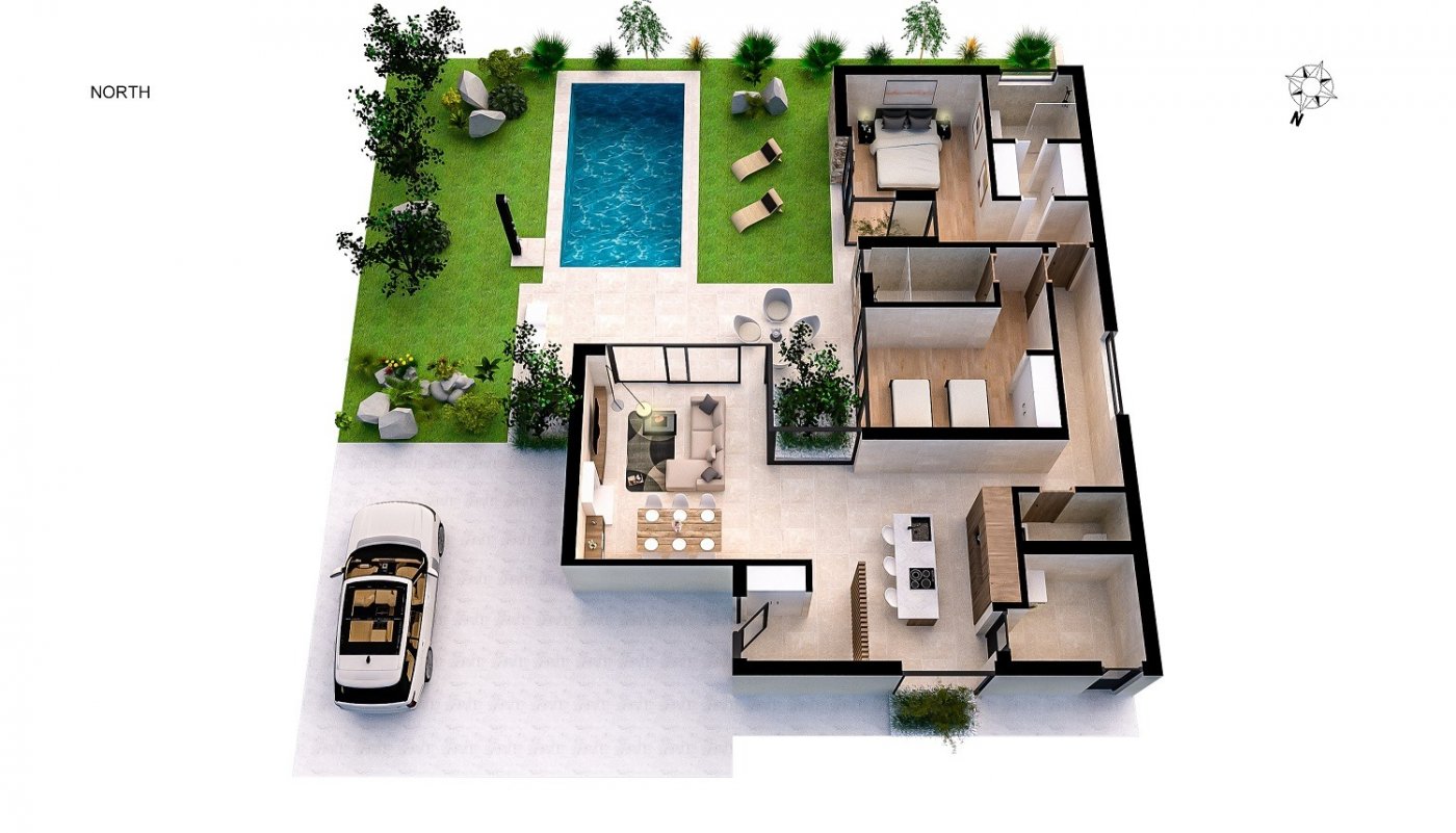 Villa Banos Y Mendigo, Murcia, Spānijā 2 istabas, 99 m2 Nr. 111390