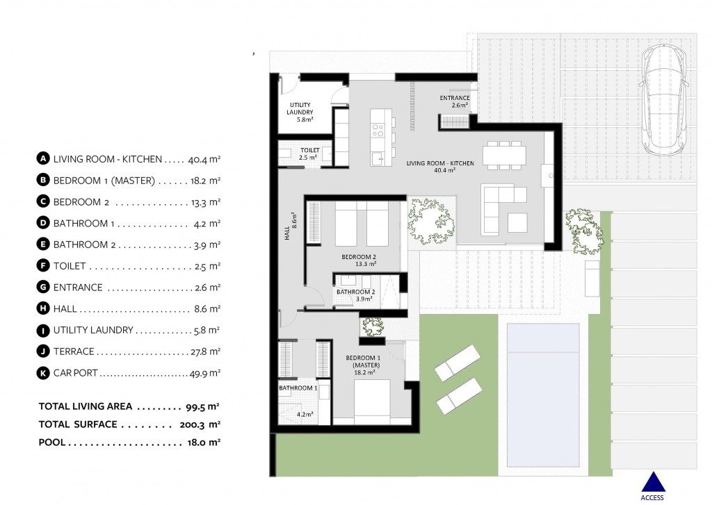Villa Banos Y Mendigo, Murcia, Spānijā 2 istabas, 99 m2 Nr. 111390