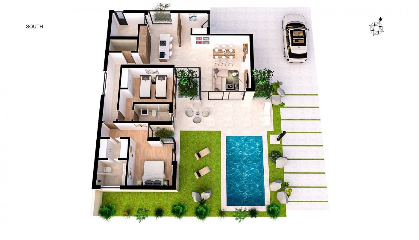 Villa Banos Y Mendigo, Murcia, Spānijā 2 istabas, 99 m2 Nr. 111390