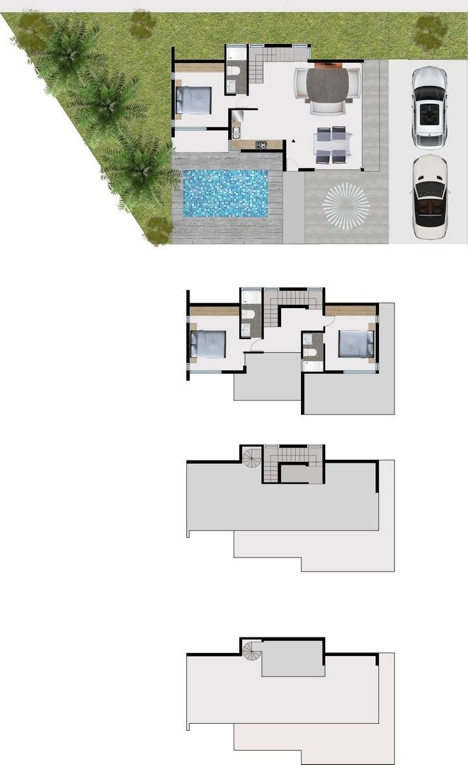 Villa en Finestrat, Alicante, España 3 dormitorios, 110 m2 No. 111470
