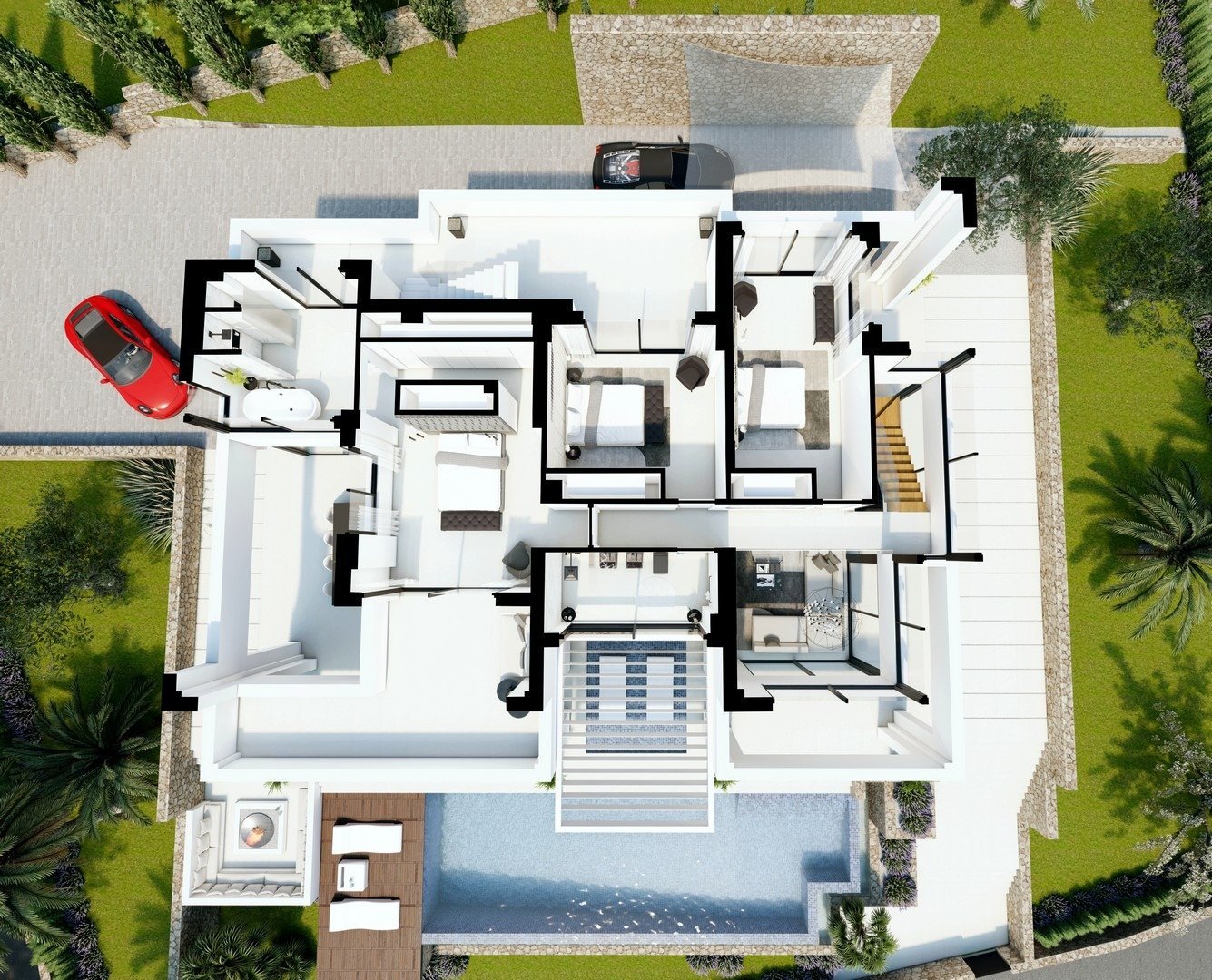 Villa i Benissa, Alicante, Spanien 4 sovrum, 615 kvm. Nr. 111464