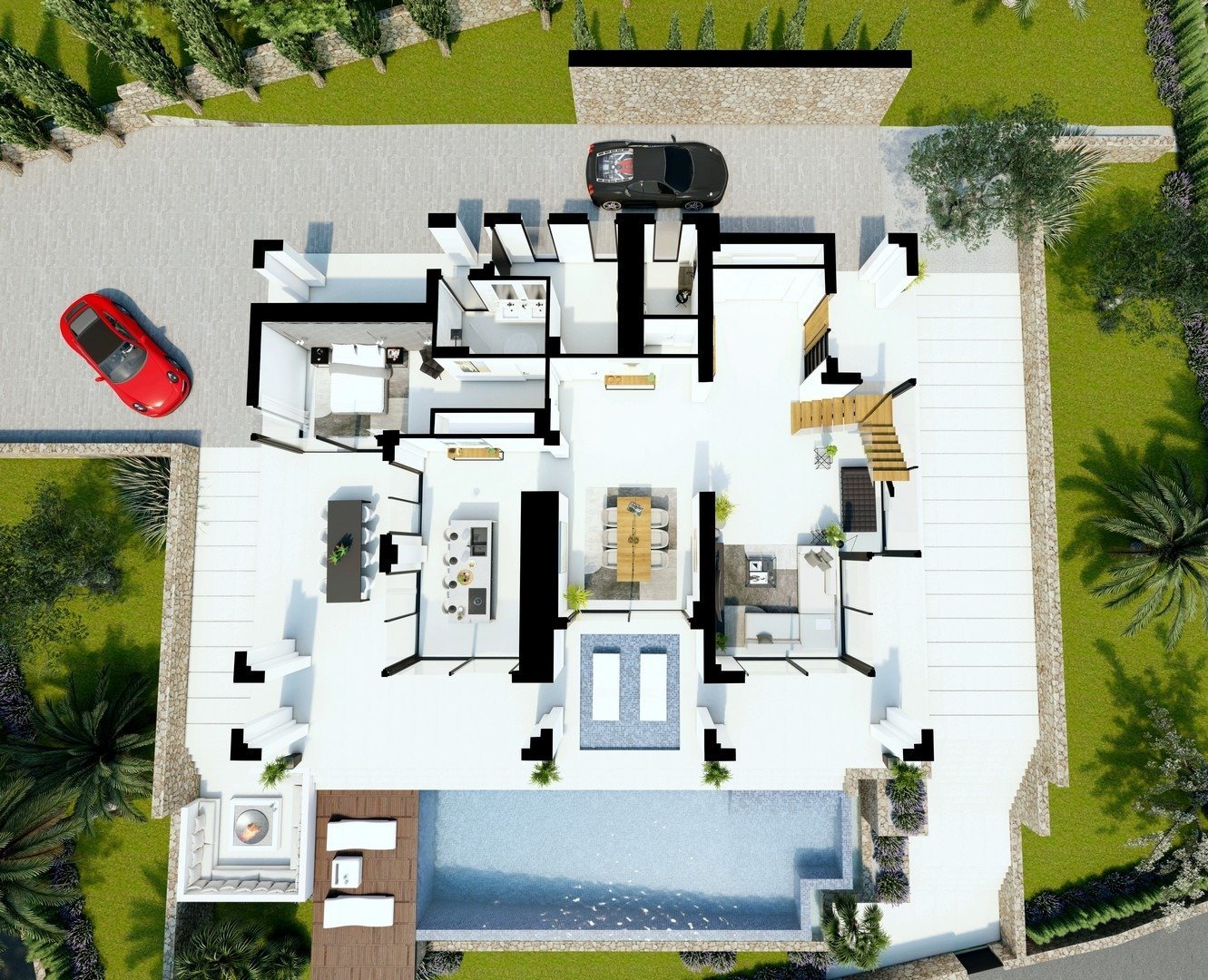 Villa i Benissa, Alicante, Spanien 4 sovrum, 615 kvm. Nr. 111464