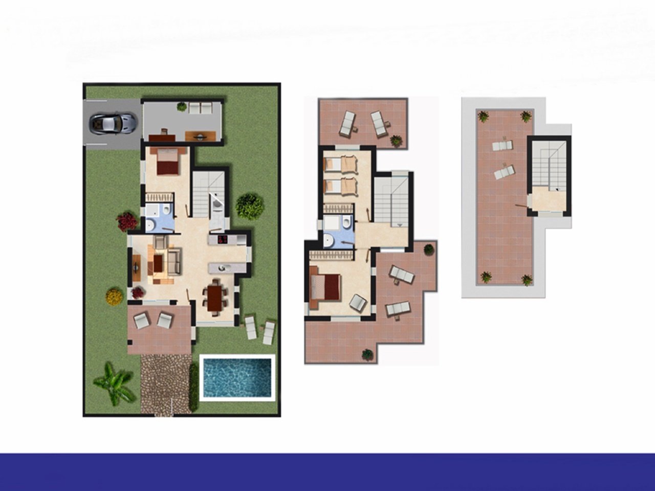 Hus i Los Alcazares, Murcia, Spanien 3 sovrum, 131 kvm. Nr. 23252