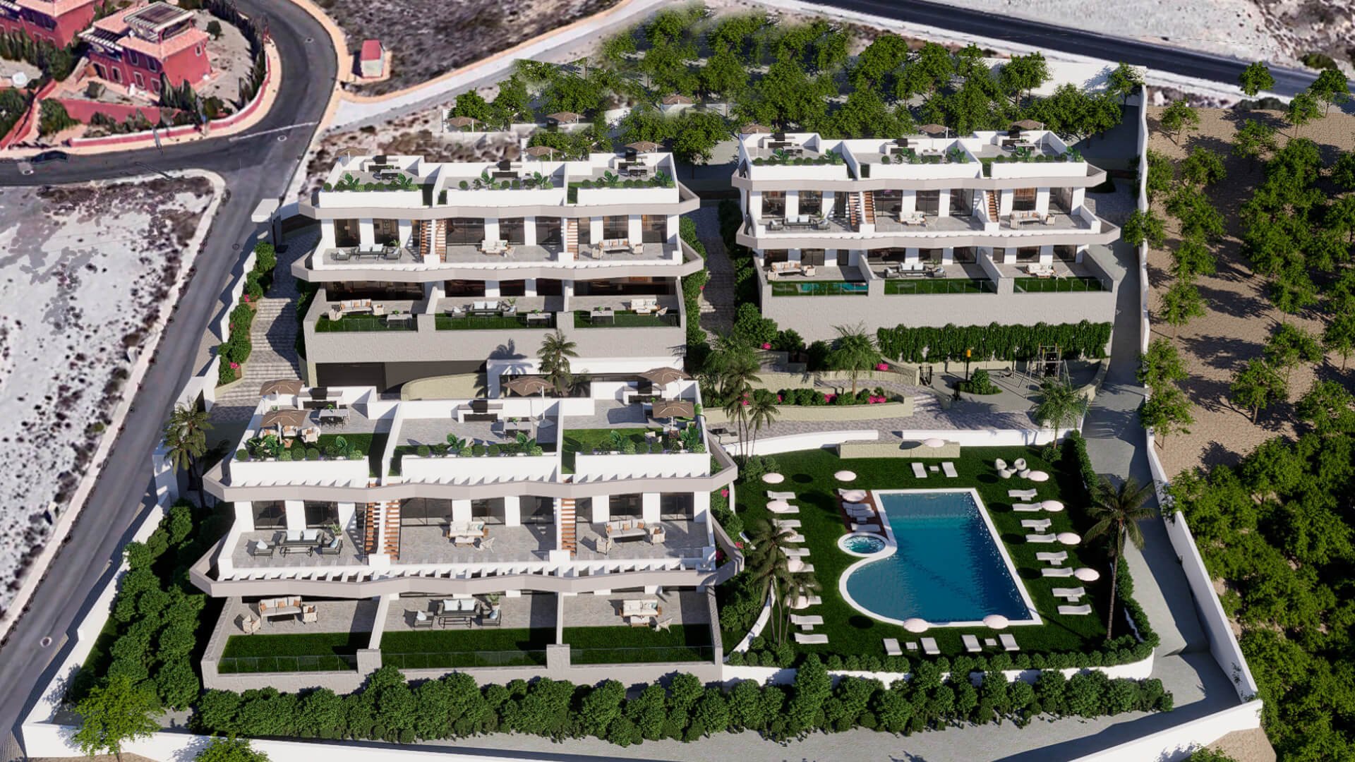 Bungalow w Leduc Golf Resort, Finestrat, Alicante, Hiszpania 2 sypialnie, 190 mkw. nr 90261