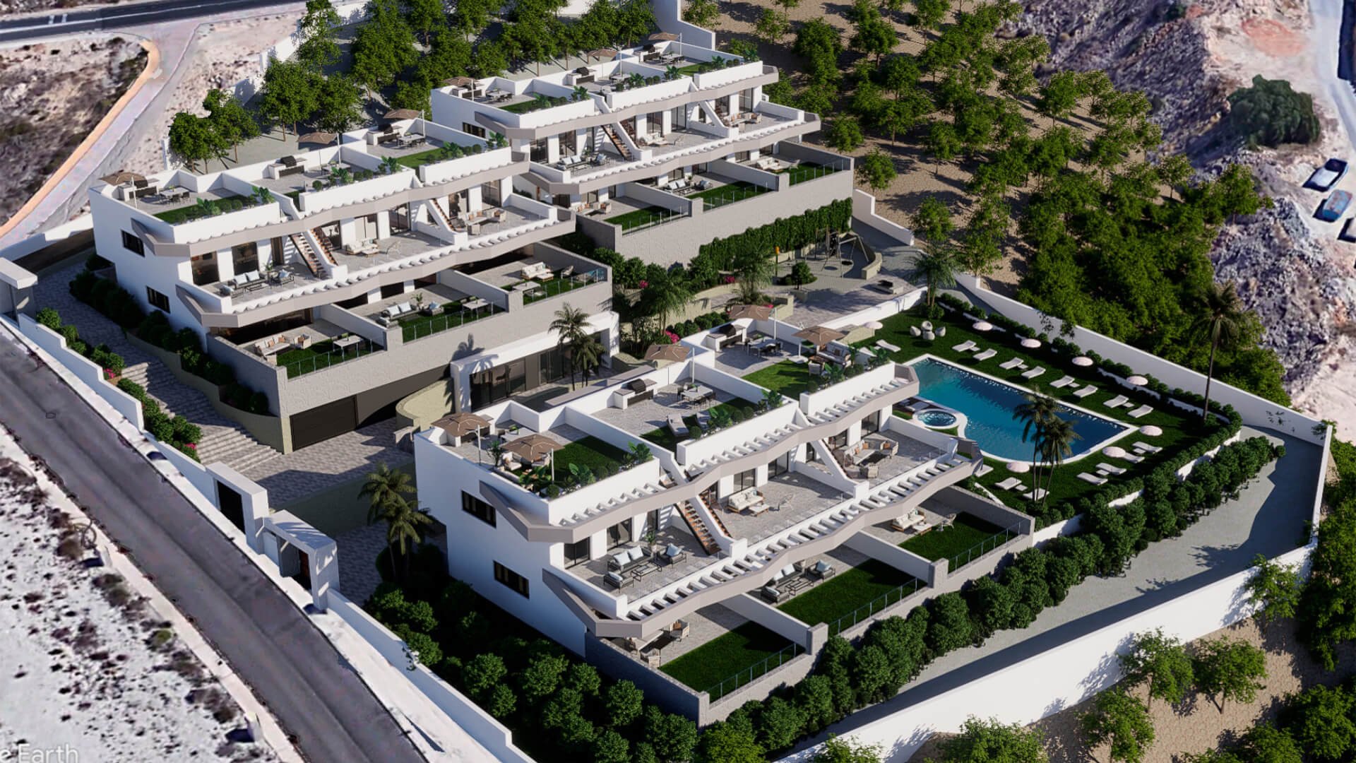 Bungalow w Leduc Golf Resort, Finestrat, Alicante, Hiszpania 2 sypialnie, 190 mkw. nr 90261