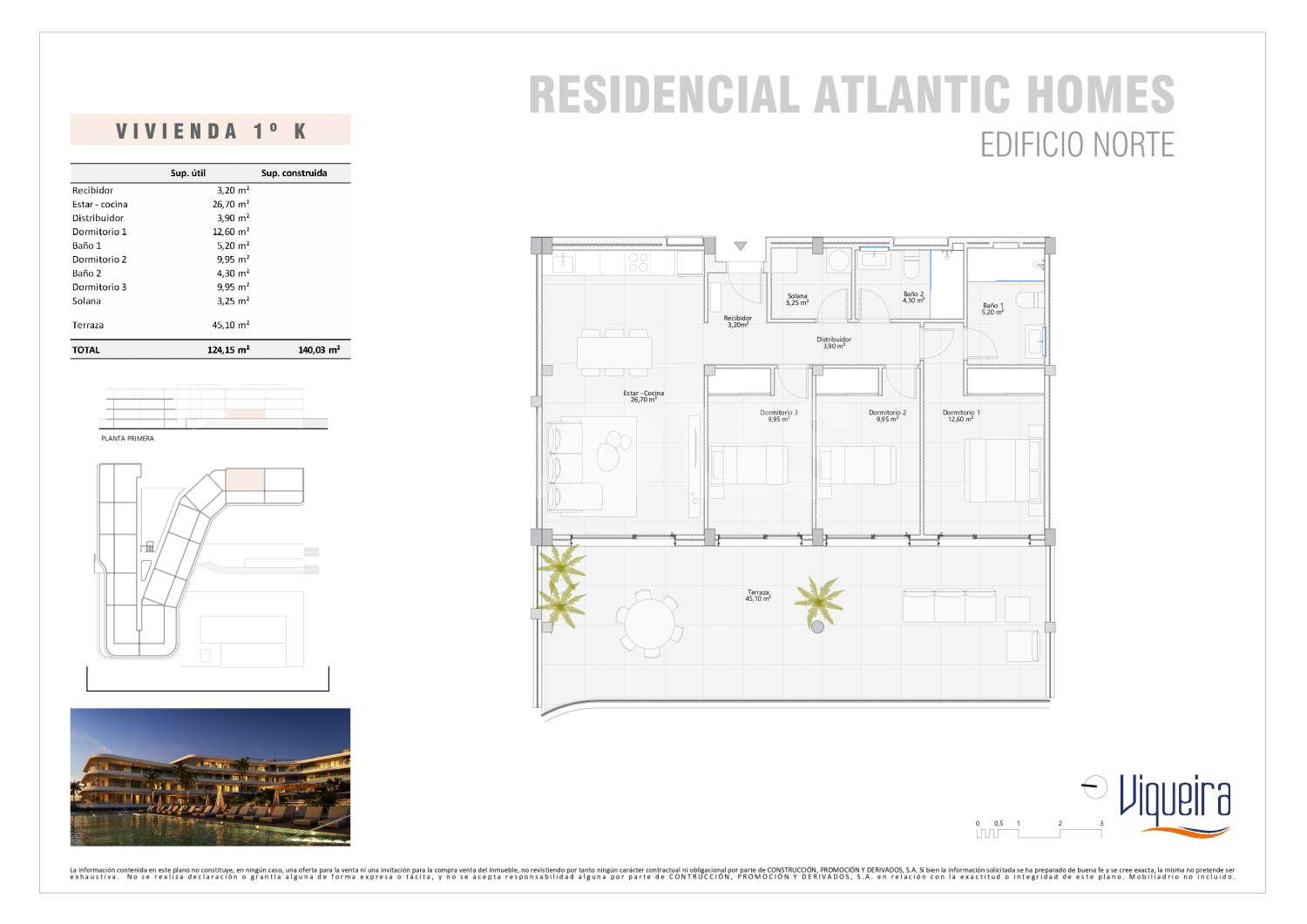Dzīvoklis Adeje, Tenerife, Spānijā 3 istabas, 79 m2 Nr. 102955