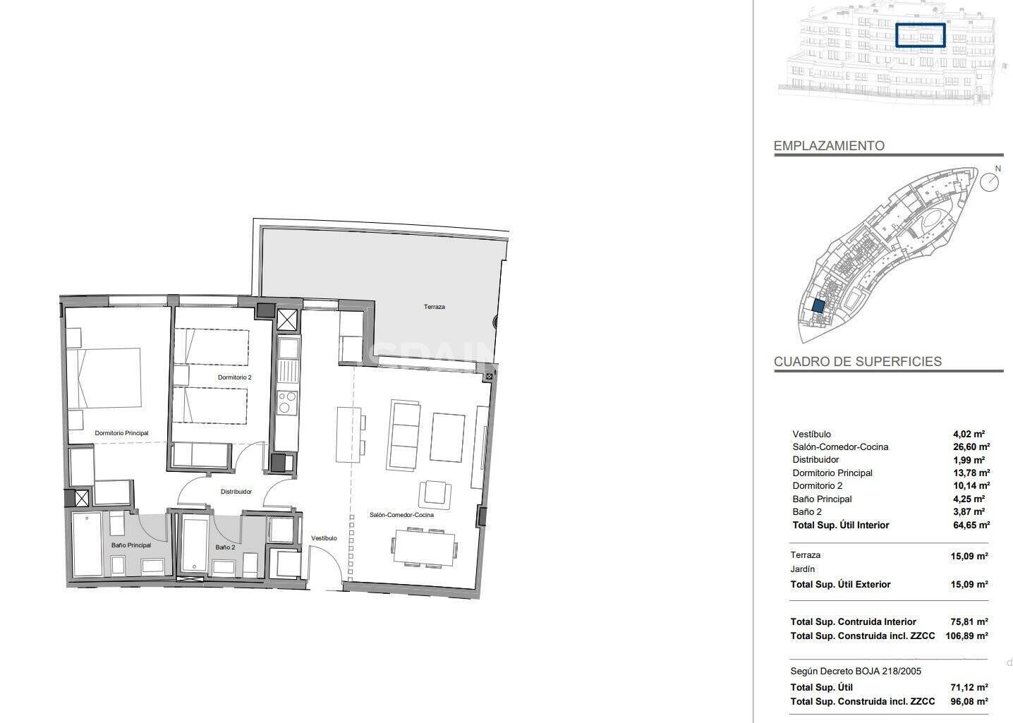 Apartment in Estepona, Malaga, Spain 2 bedrooms, 76 sq.m. No. 55976