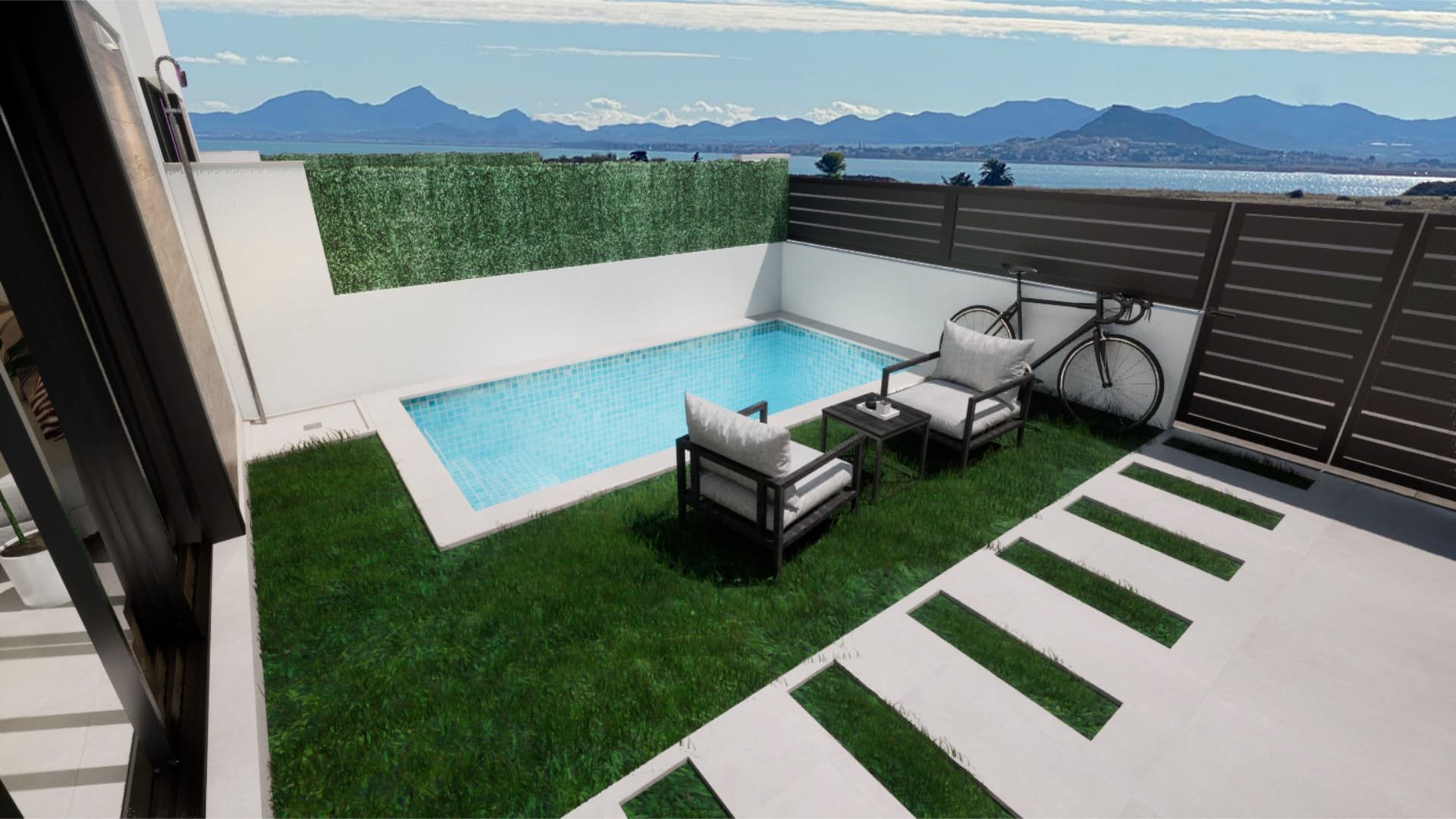 Villa en Eucalipto, Los Alcazares, Murcia, Espagne 3 chambres, 103 m2 No. 91015