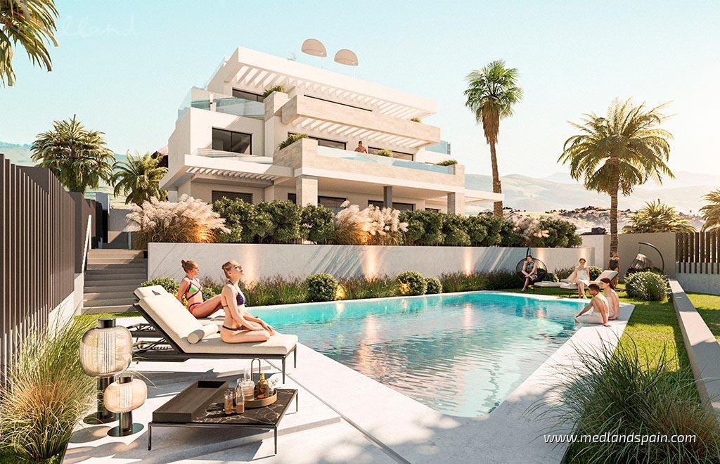 Lägenhet i Estepona, Malaga, Spanien 2 sovrum, 91 kvm. Nr. 108522