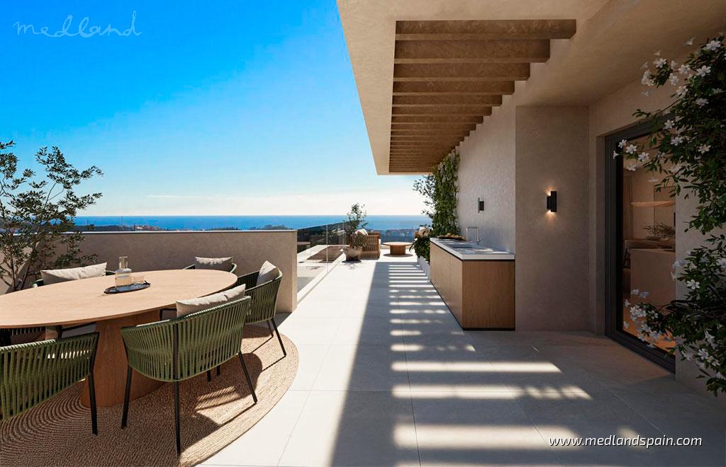 Apartament w Mijas Costa, Malaga, Hiszpania 3 sypialnie, 133 mkw. nr 108740