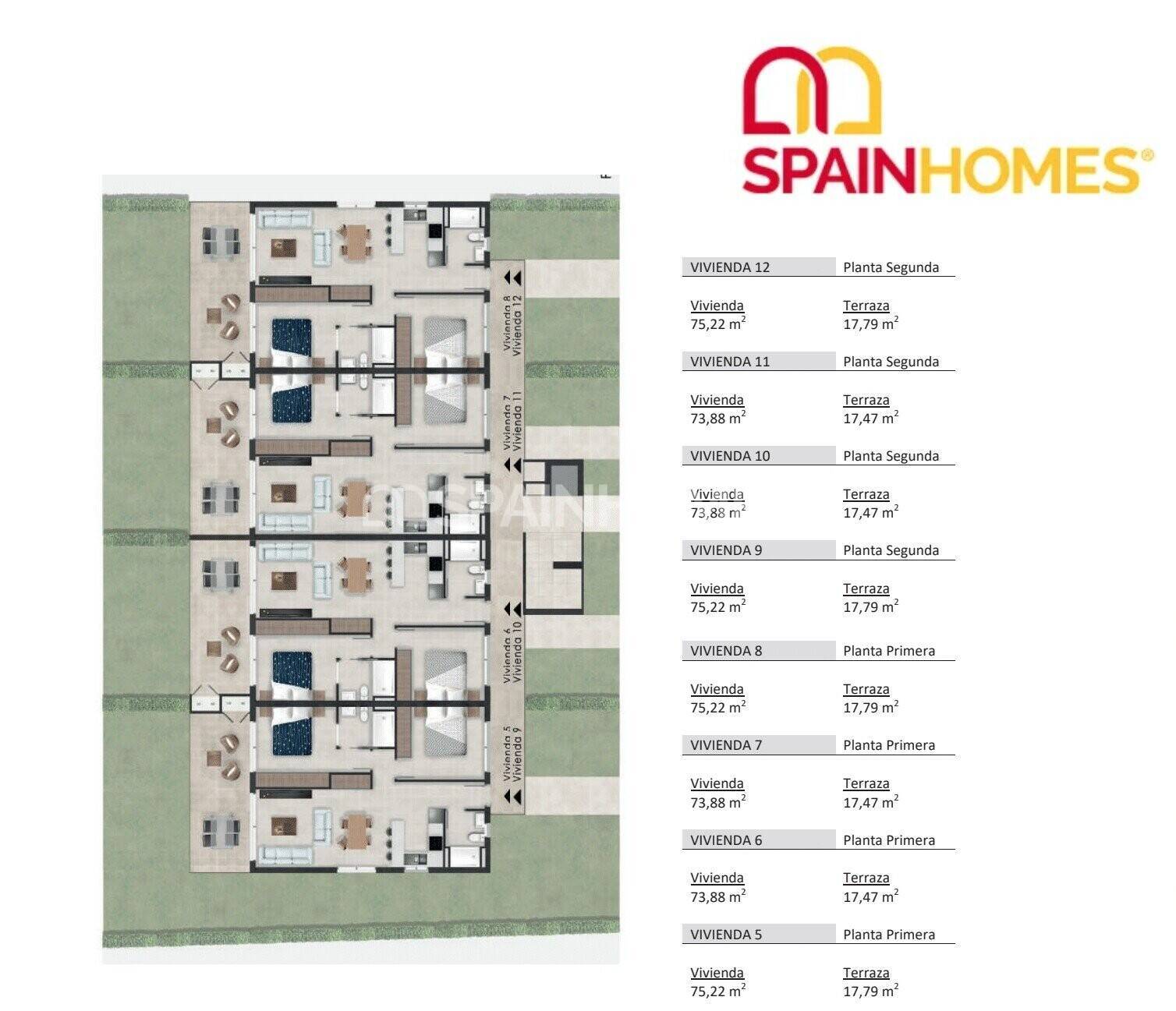 Wohnung in Fuente Alamo, Murcia, Spanien 2 Schlafzimmer, 78 m2 Nr. 108166