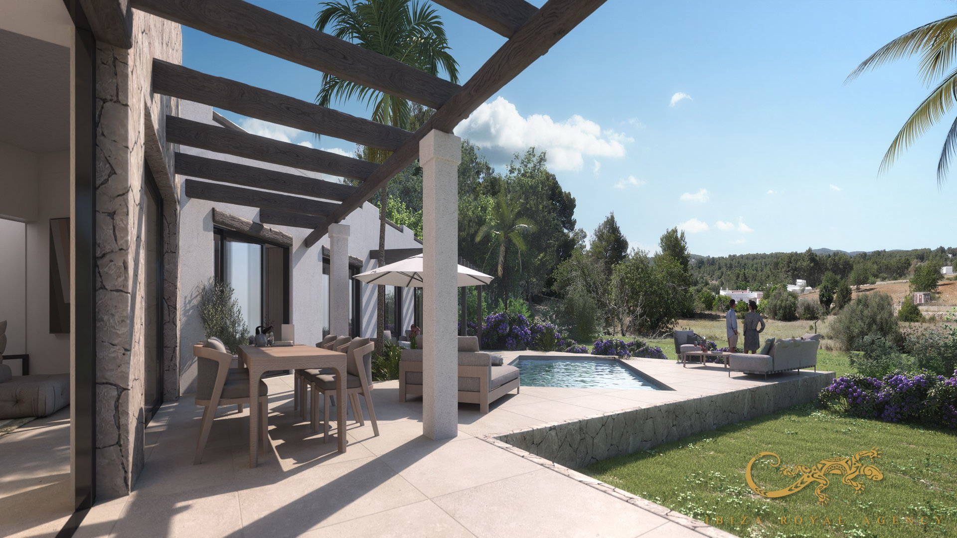 Huvila Santa Gertrudis De Fruitera, Ibiza, Espanja 4 makuuhuonetta, 410 m2 No. 130014