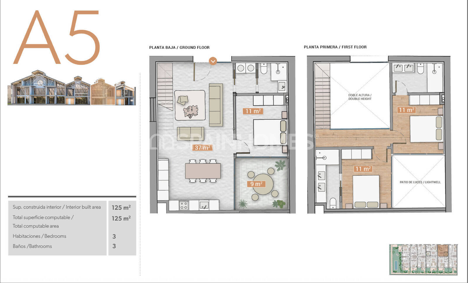 Villa in Barcelona, Spain 2 bedrooms, 76 sq.m. No. 131158
