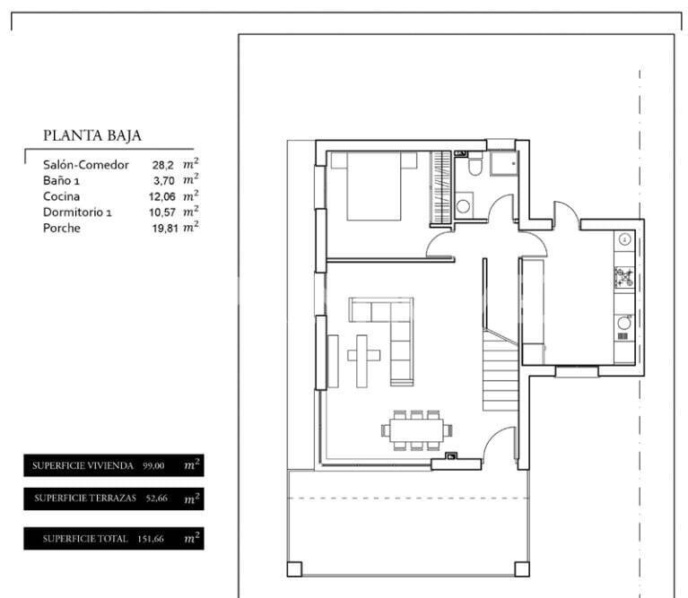 Villa Santa Pola, Alicante, Spānijā 4 istabas, 99 m2 Nr. 121331